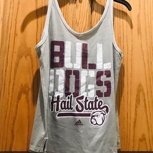 MSU (Mississippi State) Bulldogs Distressed Tank.